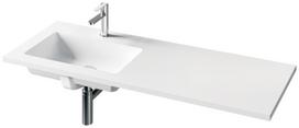 Stalviršis su praustuvu Paa OPUS 120x45 cm SilkSTONE®