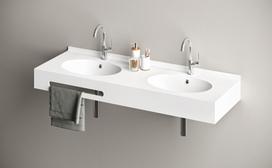 Dvigubas praustuvas Paa OVO 140x50 cm SilkSTONE®