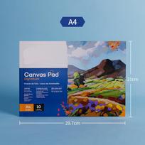 A3 Oil Painting Cotton Canvas & Acrylic Use Book - A4 Oil-Resistant Beginner Canvas Book - A5 Oil Painting Book white