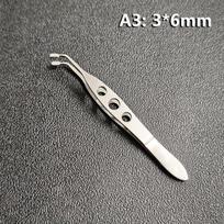 Professional Eyelid Tweezers 1Pcs Food Grade Stainless Steel Meibomian Gland Forceps for Women Travel Eye Care Grooming A3
