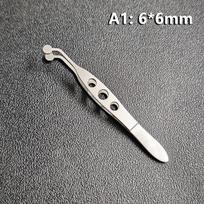 Professional Eyelid Tweezers 1Pcs Food Grade Stainless Steel Meibomian Gland Forceps for Women Travel Eye Care Grooming A1