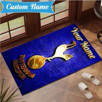 Custom Name Tottenham Hotspur Crest Rug Indoor Floor Mat Chair Rug Perfect for Living Room, Bedroom, Playroom, Game Room Christmas fan gifts 40cmx60cm