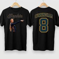 HOT Sophie Cunningham 8 Tee, Indiana Basketball retro T-shirt L