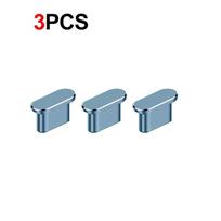 1-5Pcs Metal USB Type C Dust Plug For iPhone 18 17 16 Pro Max Mobile Phone Type-C Charging Port Protector Cover Cap Stopper2 Light Blue 3PCS