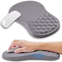 Memory Foam Ergonomic Mouse Pad Massage Bumps Non Slip Base Wrist Support Mousepad Smooth Surface Wrist Rest Office Mousepad