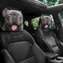2Pcs Funny Car Seat Headrest Protectors Dust-proof Automobile Pillowcase  Car Interior Accessories Style 3