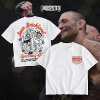 Sean Strickland Sparring Club UFC MMA Fighter T-Shirt Graphic Tee Gift for Fan 150 gray