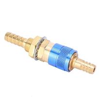 8 mm pora vandens aušinamo ir dujinio adapterio greitosios jungties, skirtos MIG TIG suvirinimo degikliui mėlyna