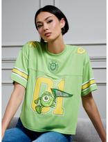 Pixar Monsters University Mike Oozma Kappa Women's Cropped Football Jersey L beige