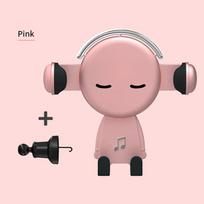 Hot Gravity Car Phone Holder Air Vent Mount Cartoon Creative Navigation Cell Phone Stand For Iphone Auto Accessories Dropshippin rožinė
