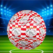 Custom Name Personalized Ajax Print Size 5 Soccer Ball Training & Match Football, for Team, Kicking, Gift for Football Enthusiasts Size 5 red
