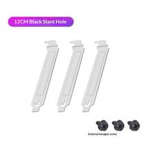 3Sets Black White Pci Slot Dust Filter Blanking Plate Ventilation Pci Bezel Cover With Screws For Pc Case
