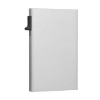 Mini RFID Blocking ID Credit Card Holder Business Thin Slim Aluminum Men's Women's Wallet Automatic Pop Up Bank Card Case Purse white