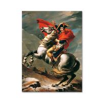 Garsus paveikslas Napoleonas kirto Alpes Drobės plakatas ir spaudiniai Sienų paveikslai, skirti gyvenamojo kambario namų dekoravimui 60x90cm No Frame
