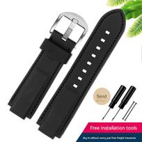 Klasikinis guminis laikrodžio dirželis timex LAIKRODŽIUI T2N720 T2N721 TW2T76300 Serija juodas Vandeniui atsparus silikoninis sportinis dirželis 24*16mm Vyriškas 24.16mm black
