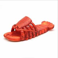 Summer Lobster Slippers Men Funny Animal Flip Flops Cute Beach Shower Casual Shoes Women Soft Home Slippers 42-43 purpurinė