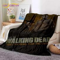 The Walking Dead Lincoln TWD Minkštas flanelinis pledas lovoms, miegamajam, sofai, piknikui, apklotas lauke, laisvalaikiui, snauseliui, dovana 75x90cm