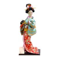 30 cm Rankų darbo Japoniška Geišos Kimono Lėlė Figūrėlė, demonstruojanti tradicinę kultūrą, ideali namų dekorui, kolekcionieriams 71 gray