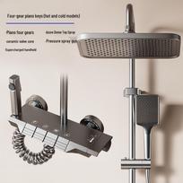 Concealed Digital Display Shower Set for Hotels Hot-Selling - Small Aircraft Carrier gray