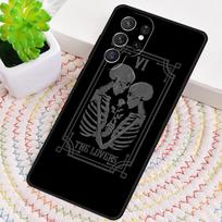 The Lovers VI Tarot Card TPU Phone Case For Samsung Galaxy note 10 pro S26 S25 S24 S23 S22 Ultra Plus S21 FE S20 Cover Galaxy S23 Ultra gray