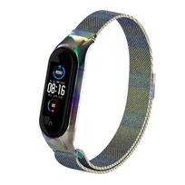 Dirželis, skirtas Xiaomi Mi Band 4 5 6 Riešo magnetinė metalinė apyrankė nerūdijančio plieno Pulseira MIband mi apyrankei 6 MiBand 5 4 3 apyrankė mi band 5 black