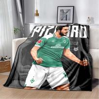 Werder Bremen flanelinis pledas, minkštas šiltas užklotas su futbolo klubo logotipu, jaukus patalynės aksesuaras futbolo gerbėjams 80cm x 120cm