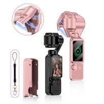 For DJI OSMO Pocket 4 GKK Gimbal Cover Camera Protector Screen Body Magnetic Full Cover rožinė
