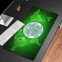 Celtic Football Club Crest mouse pad, rubber base, esports desk mat, mouse pad for gamers and office use, gaming desk , easy to clean mat 30cmx60cm（11.8x23.6inch）