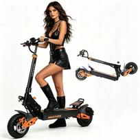 MAXTURN X1 - Foldable Electric Scooter - 1200w Motor - 48V 15.6Ah Battery - Range 50KM. Max45KM/H - 10 E Wheels
