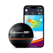 Deeper Wireless Smart Fish Up to 9 Hours Battery Fast 3 100m Scan Wireless Smart Sonar Japanese PRO+ 2.0 Finder, Wi-Fi Connectivity, Built-in GPS,