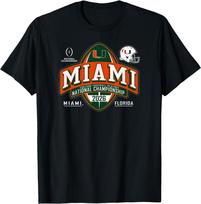 Miami Hurricanes CFP National Championship 2026 Crest Black T-Shirt S black