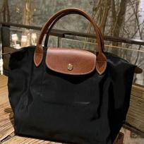 Didelė miesto stiliaus nailoninė rankinė moterims su ekologišku koldūno dizainu klasikinėmis spalvomis Classic Black,Medium Long Handle brown