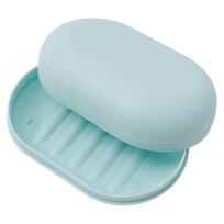 PP Material Soap Dish Portable Travel 11.2*7.5*3.8 šviesiai mėlyna spalva