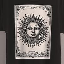 The Sun Tarot Card T-Shirt  Witchy Aesthetic Clothes  Pastel Goth Clothing  Dark Unisex T-Shirt XXXL gray