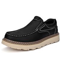 FashionHot Selling Men's Genuine Leather Casual Shoes Thick Bottom Work Dress Shoes Durable Loafers Hand Sewn Men's Suit Shoes 44