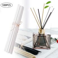 100 Count Aroma Diffuser Fiber Sticks 0.1x9.8inch Accessory for Scent Projects White white