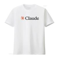 Claude AI marškinėliai Šaunūs Minimalistiniai Dirbtinio Intelekto Technologijos Opus vintage Skalbtas Viršus Kasdieniam Dėvėjimui Laisvalaikio mada Minkštas XS white