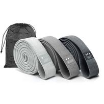 Long Resistance Loop Band Set for Unisex Fitness Yoga Hip Circle Thigh Squat Workout Elastic Bands Legs Butt Exercise gray