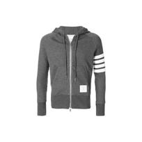 THOM BROWNE Classic Loopback 4 Bar Zip Hoodie MJT022H-00535-025 2 gray