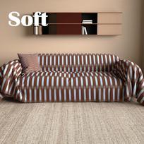 Striped Sofa Throw & Cover Luxury High-End Dust-Proof All-Season Universal For Rental Apartment Non-Slip Furniture Protector Pad 180x130cm