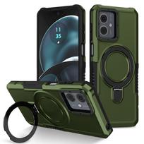 Karinio lygio šarvuotas dėklas, skirtas Motorola Moto E14 G04S G04 G24 G54 G14 G84 G22 E13, smūgiams atsparus stovas, dėklas, apvalkalas Moto G24 gray