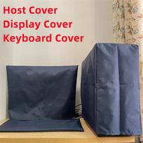 3 in 1 Oxford Desktop Computer Dust Cover Suit Waterproof 19-29 Inch Keyboard Host LCD Screen Protective Cover Household Durable 19Inch mėlyna