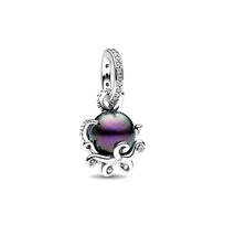 Hot Sell MINISO Disney 925  Silver Animals Mobilization Charms Beads Hot Original Bracelet Trinkets DIY Jewelry Women gray