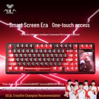 AULA L99 84-Key Triple Mode Custom Mechanical Keyboard with Smart Screen