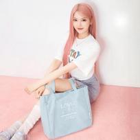 [Selling Out Soon][Mark Mok X STAYC] Darling Cotton Wide Eco Bag_Sky Sky