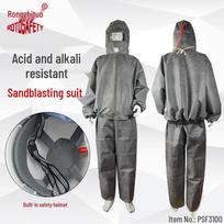 Waterproof Acid-Alkali Resistant Sandblasting Suit for Grinding, Painting, Rust Removal, and Dustproof Wear-Resistant Protection