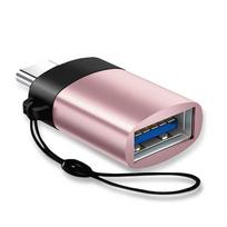 Micro USB OTG adapteris USB3.0 į Type C duomenų sinchronizavimas į USB atmintinę, pelės jungtis Android telefonui For Type-C Plug rožinė raudona spalva