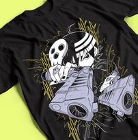 Soul Eater Anime T-Shirt, Death the Kid & Maka Albarn Shirt, Japanese Manga Graphic Tee, Gothic Otaku Streetwear, Anime Fan Gift, Unisex Tee M white