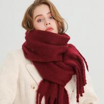 Žieminė skara moterims Kašmyrinė Šilta Vienspalvė Pashmina Antklodė Apklotai Moteriška Stora Minkšta Bufanda Didelis Kutas Šalis Ilgas Pončas Echarpe brown