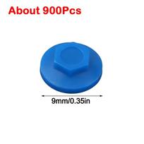 Waterproof Hexagonal Screw Cap Plastic Dust Proof Screw Cover Snap On 8mm/9mm Self Tapping Screw Cap
